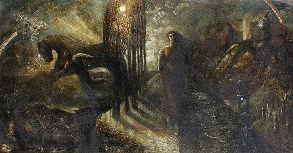 The earth, 1990, oil on canvas, 82 x 150 cm